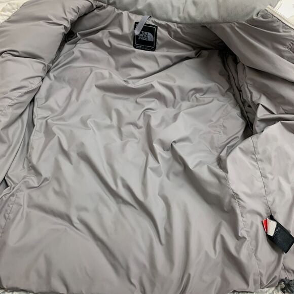The North Face Alis Puffer Jacket Womens Medium Ivory 550 Down Insulated Quilted - Picture 11 of 16